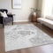 Homeroots 8' X 10' Gray Silver And Ivory Nautical Washable Indoor Outdoor Area Rug 581506 - alternate 3