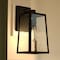 Vaxcel Sutton, 14 in H, Black Outdoor Wall Sconce, Seeded Glass, LED Compatible T0816 - alternate 7