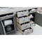 James Martin Vanities Brittany 60'' D Vanity, Urban Gray w/ Victorian Sil Silestone Top w/FreePower Wireless Charger 650-V60D-UGR-FVSL - alternate 5