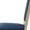 Homeroots Set of Two Navy Blue and Brown Upholstered Linen Dining Side Chairs 535365 - alternate 8