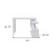Homeroots 45" White Corner Writing Desk 402049 - alternate 7