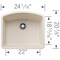 Blanco Diamond Single Bowl, Soft White 443061 - alternate 3