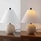 Jonathan Y Liza 16" Modern Minimalist Travertine Globe LED Table Lamp, Beige JYL1151A - alternate 6