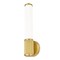 Z-Lite Solange 1 Light Wall Sconce, Modern Gold/Opal White, 4.75 In W 1021-1S-MGLD-LED - alternate 3