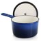 Megachef 2 Quart Enameled Cast Iron Sauce Pan in Gradient Dark Blue 750124517M - alternate 6