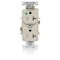 Leviton Duplex Outlet, Light Almond 20A, 125V T8300-T - alternate 1