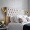 Jonathan Y Tierra 7" 1-Light Modern Midcentury Iron LED Sconce with Pull-Chain Switch, Brass Gold, 2PK JYL9912A-SET2 - alternate 3