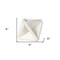 Homeroots White Marble Geometric Square Sculpture 392536 - alternate 6