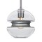 Besa Lighting Hula 8 Stem Pendant, Clear/Silver, Satin Nickel Finish, 1x7W LED Edison 1TT-HULA8SL-EDIL-SN - alternate 1