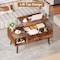 Simple Deluxe Lift Top Coffee Table with Storage Shelf and Hidden Compartment, Modern Wooden Rising Coffee Tables 3A88HKTABELIFTBRN - alternate 5