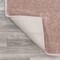 Jonathan Y Haze Solid Low-Pile Pink 2 ft. x 14 ft. Runner Rug SEU100P-214 - alternate 4