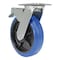 Vestil Elastic Rubber Swivel With Total Brake Caster 8 In. Diameter x 2 In. Width 770 lb Blue/Black CST-BB-8X2ER-SWTB - alternate 9