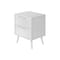 Monarch Specialties Accent Table, Side Table, Storage Drawer, Nightstand, Bedroom, Living Room, White, Contemporary I 3688 - alternate 1