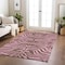Homeroots 10' X 14' Brown And Pink Animal Print Washable Indoor Outdoor Area Rug 600671 - alternate 5