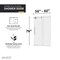 Anzzi 60in x 76in Frameless Shower Door with Sliding in Polished Chrome with Tsunami Tempered Clear Glass SD-FRLS06102CH - alternate 12