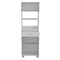 Homeroots 79in White Pantry Cabinet with Three Shelves 403764 - alternate 4