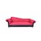 Homeroots 98" Red Velvet Settee With Black Legs 530492 - alternate 1