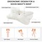 Simple Deluxe Cervical Pillow for Neck and Shoulder Support, Odorless for Pain Relief, Ergonomic Memory Foam Cont 3A88HKPILONECKQUEENWHT - alternate 5
