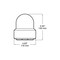Pm Company 772 Flashing Beacon Light, 9 to 16 V, LED Lamp, Amber Lens, 90 fpm Flash Rate V772A - alternate 2