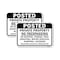 Signmission Posted Private Property No Trespassing No Hunting 1, 18'' X 24'' 2 Signs, Heavy Gauge Aluminum, 2PK A-1824-2PACK-24850 - alternate 1
