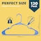 Lifemaster Heavy Duty Plastic Clothes Hangers, Non-Slip, Space-Saving, Holds 5 lbs, Blue, 120PK LMPLCBLU120 - alternate 4