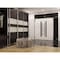 Vdomdoors Aluminum Double Doors Dekton 0163 Ardesia Nero 1 Sidelight and Top Transom Entry Door Painted (W84x DEKTON0163DEXD-ARD-W72+12xH96+14-RH-O - alternate 4