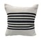 Homeroots Set of Two Black and White Striped Cotton Throw Pillows, 2PK 554561 - alternate 4