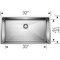 Blanco Precision 16 R10 Super Single Bowl 515823 - alternate 4