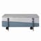 Homeroots 47" Gray White and Black Faux Marble Wood and Steel Lift Top Coffee Table 572276 - alternate 7