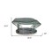 Homeroots 30" Clear And Silver Glass And Metal Oval Abstract Coffee Table 554294 - alternate 4