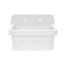 Kingston Brass 24" Ceramic Single Bowl Wall Mount Kitchen Sink with Strainer, Glossy White GPKWS241917 - alternate 4