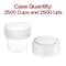 Smarty Had A Party 2.5 oz. Clear Plastic Disposable Souffle Cups with Lids, 5000PK 4025CS-CASE - alternate 4