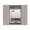 Homeroots 24" Light And Grey Standard Accent Cabinet With Five Shelves 477611 - alternate 3