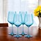 Homeroots Set of Four Blue Crystal Balloon Bowl Stemmed Red Wine Glass 485155 - alternate 4