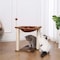 Simple Deluxe Cat Scratching Post for Indoor Cats, Small Cat Tree Tower with Hammock Wooden Interactive Track Bal PTCATTREE18BRN - alternate 7