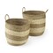 Homeroots Set of Two Natural And Beige Wicker Basket, 2PK 392160 - alternate 1