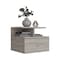 Homeroots 12" Gray Wood One Drawer Floating Nightstand 543697 - alternate 9