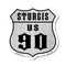 Signmission Sturgis Us 90, 18 Inch X 18 Inch, Plastic Sign SHI-P-18-481 - alternate 1