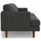 Homeroots 90" Gray Fabric Sofa With Brown Legs 640985 - alternate 3