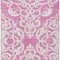 Homeroots 5' X 8' Blush And Ivory Damask Washable Indoor Outdoor Area Rug 614414 - alternate 7