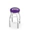 Holland Bar Stool Co 30" Chrome TCU Swivel Bar Stool, Accent Ring L8C3C30TexChr - alternate 1