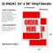 Signmission Order Here, Vinyl Decals Only 24 Inch x 36 Inch, Vinyl Decal, 2PK DSB-2436-2PACK-Order Here - alternate 2