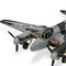 Homeroots 4" Black and Gray Metal Hand Painted Model Airplane Tabletop Sculpture 489460 - alternate 5