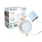 Bulbrite 6" Canless 4000K, 75w Equivalent, New Construction Integrated LED Recessed Light Kit Metal JBOX, 2PK 861671 - alternate 3