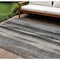 Homeroots 10' X 14' Brown Gray And Ivory Botanical Leaves Washable Indoor Outdoor Area Rug 581935 - alternate 1