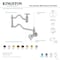 Kingston Brass Wall Mount Pot Filler Faucet, Brushed Brass KS2107CG - alternate 5