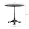 Flash Furniture Commercial All-Weather 31.25" Black Faux Marble HPL Tabletop-Black Bistro Base ST-RD31-BKMAR-SDAT2222-GG - alternate 5