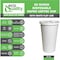Ecoquality 20oz White Disposable Paper Coffee Cups with White Flat Lids - For Office, and Travel, 200PK B078QH32SN - alternate 3