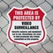 Signmission Video Surveillance Shield Sign This Area, 6 Inch X 6 Inch, Plastic Sign SHI-P-6-473 - alternate 3