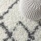 Jonathan Y Mercer Shag Plush Tassel Moroccan Tribal Geometric Trellis Ivory/Gray 2 ft. x 8 ft. Runner Rug MCR102B-28 - alternate 4